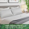 LINENOVA 100% Bamboo Pillowcase King Size Set of 2 -