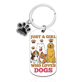 Dog Mom Keychain Gifts for Women Dog Lovers/Owners Gifts for Women Girls Pet Lover Gift Keychain Dogs Gift for Friends New Puppy Fur Owners Christmas Birthday Mothers Day Present for Girls Teens