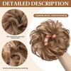 SARLA Messy Bun Hair Piece for Women Girls Synthetic Scrunchies
