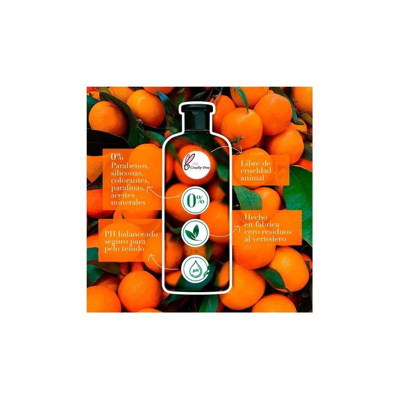 Shampoo Herbal Essences Frescura Mandarina, jengibre, y menta 400 ml