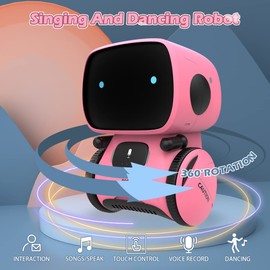KaeKid Robot Toy for Girls, Interactive Smart Robots for Kids Children with Touch Sensor, Voice Control, Speech Recognition, Singing, Dancing, Walking, Recording & Repeating, Intelligent Educational Robotic Toys, Idea Gifts for 3 4 5 6 7 8 9 Year Old Boy