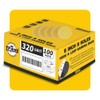 100PCS 125mm 8 Hole Sanding Discs Sandpaper, 320 Grit, Premium