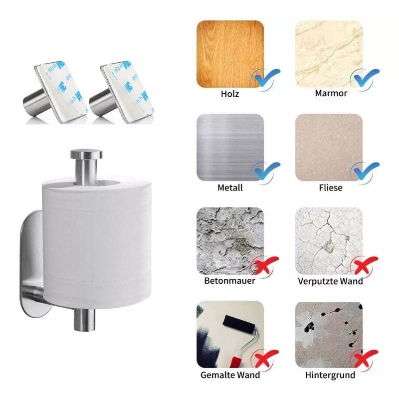 Accesorios de baño 304 Acero Inoxidable Soporte Para Papel De