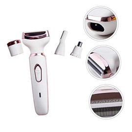 USB Rechargeable Women's Hair Removal Kit Eyebrow Trimmer Nose Hair Shaver and Facial Remover Compact Personal Care Tool for Women