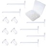 Invisible Earrings for Work, 300 Pairs Clear Plastic Earring Posts
