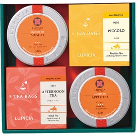 LUPICIA Tea & Green Tea Variety Gift Set, Family Celebration, Cheerfulness, Baby Shower, Gift Celebration Gift, Wrapped (B)