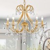 WUZUPS Crystal 5-Light Candle Chandelier Pendant Flushmount Ceiling Light Modern