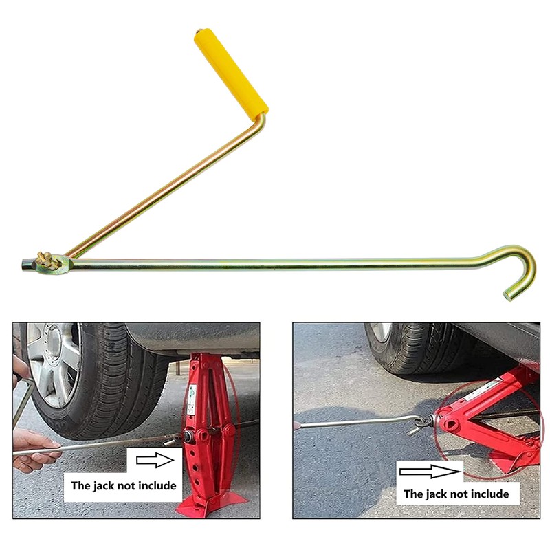 TcJ-Chen Tire Wheel Jack Metal Car Scissors Jack Handle Auto