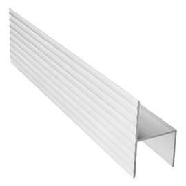 RecPro RV & Trailer 92" Aluminum H-Channel Trim | 2" H | Mill Finish | Can Be Painted | for Use On Doors and More (5)