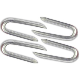 Nartel® Galvanised Netting Staple U Nail, 100 g, (Approx 120pcs) 20mm