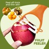 Trez Treamer 6PCS Vegetable Peeler Set with Sharp Blade,Ceramic Apple