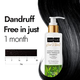 Kapiva Dandruff Control Neem Triphaladi Shampoo | Helps to reduce mild to heavy dandruff in 1 month