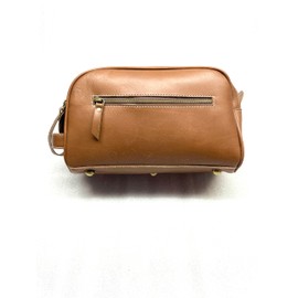 ZOLO LEATHERS Leather Toiletry Bag, Premium Genuine Leather Vintage Travel Shaving & Dopp Kit : for Toiletries, Cosmetics & More : Spacious Interior & Waterproof Lining : Compact, (Arlington)