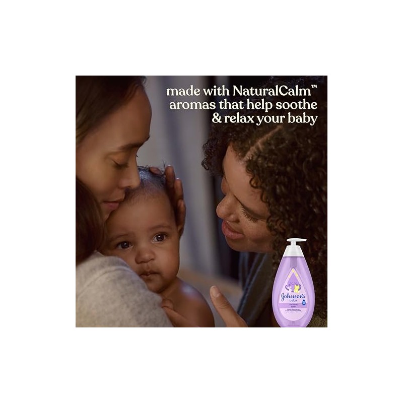Johnson's Tear-Free Bedtime Baby Bath with Soothing NaturalCalm Aromas, 27.1