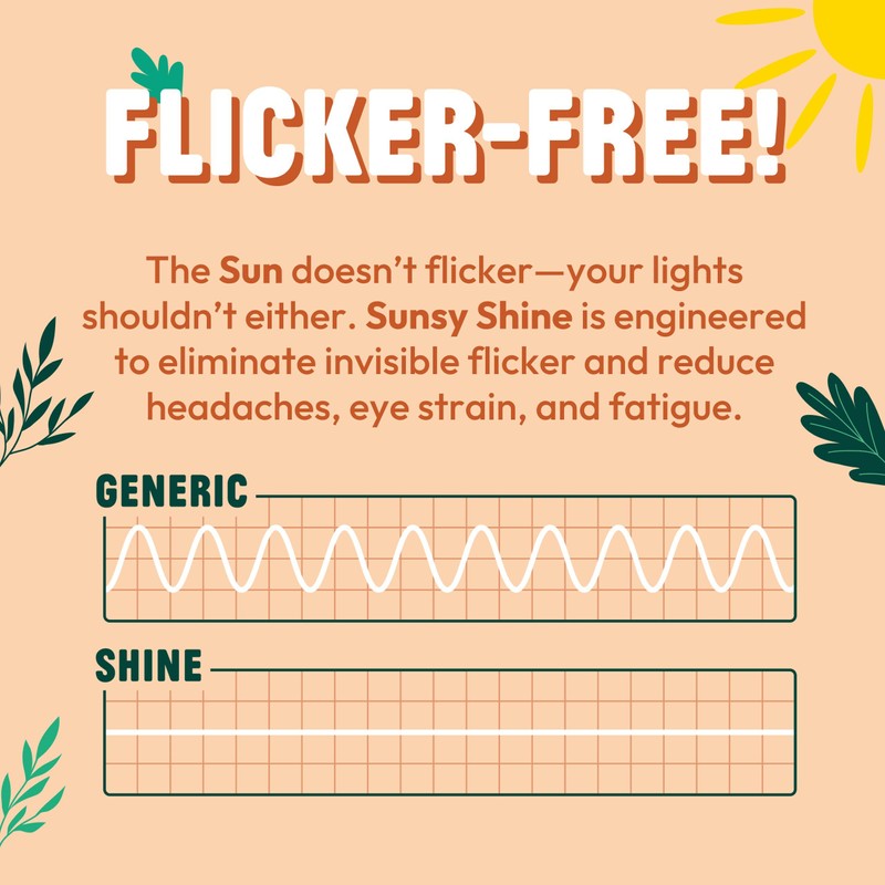 Sunsy Shine - foco de luz solar de espectro completo