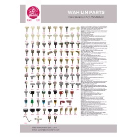 wahlin 20 Ignition Keys Set CAT 5P8500 Caterpillar Excavator Heavy Equipment Key