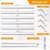 Nicecho L Shape Heavy Duty Curved Curtain Rods for 2