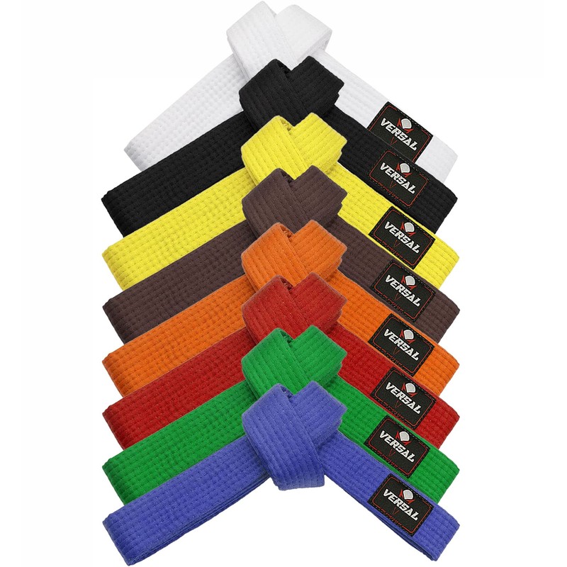 VERSAL Martial Arts Karate Belt, 100% Cotton Professional Training Grading