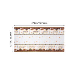 Alipis Engaging Construction Vehicle Tablecloth Waterproof Plastic Decor for Party Settings