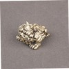 GRIRIW Brass Legged Toad Sculpture Traditional Wealth Desktop Ornament for