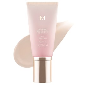 Missha M Signature Real Complete BB Cream EX SPF30 PA++, No. 21 Bright Beige, 45g, 1 pc / 미샤 엠 시그너처 리얼 컴플릿 비비크림 이엑스 SPF30 PA++, 21호화사한베이지, 45g, 1개