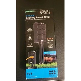 MY TOUCH SMART 6-Outlet Automatic Pre-Set Timer w/Photocell - 41295 - NEW