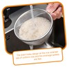 BIUDECO 1Set Stainless Steel Mixing Bowl with Handle Colander and