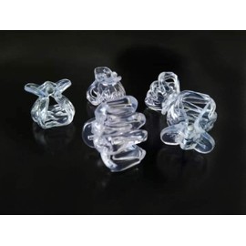 Dofash 12Pcs 2CM/0.79IN Hair Claw Clips Plastic Hair Claws Cute Claw Clips Octopus Hair Grips Hair Accessories for Women Girls (Transparent/Clear)