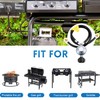 JEASOM 2 feet y-Splitter 2 Hose Propane Regulator, Low Pressure
