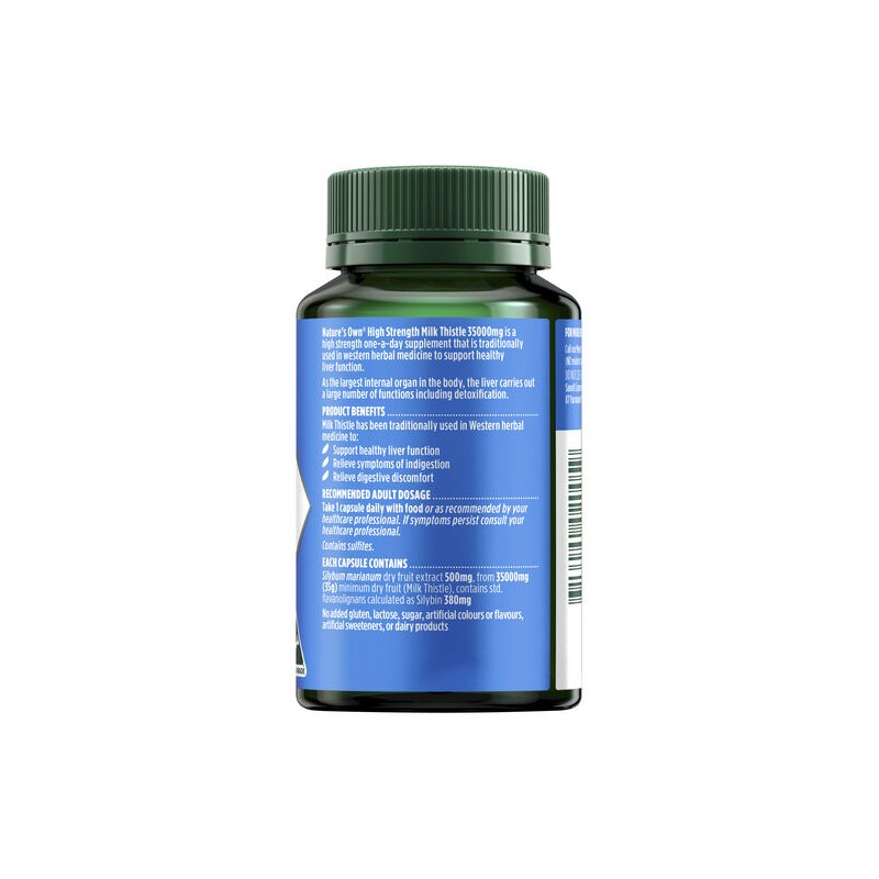 Nature's Own High Strength Milk Thistle 35,000Mg 60 Capsules