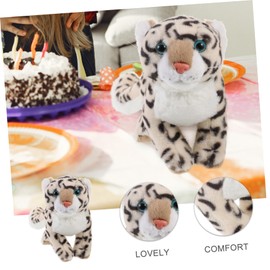 CORHAD Plush Snow Leopard Doll Cute Stuffed Animal for Home Decor Adorable Snow Leopard Plush Ornament for Festivals Photo Props for Friends
