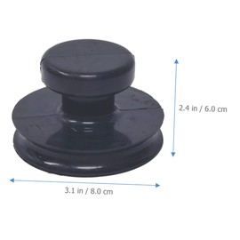 INOOMP 2pcs Bodhisattva Bowl Singing Bowl Suction Cup Suction Handle Meditation Ring Cushion Non-slips Bowl Bottom Bowl Handle Large Singing Bowl Rubber Replace Lift