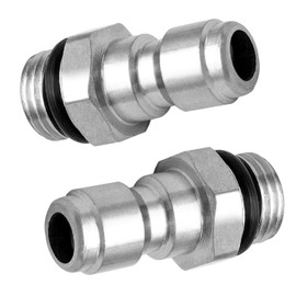 2 Pcs 14mm Male Thread Stainless Steel Adapter, Pressure Washer Coupler, Quick Release Connector, Pressure Washer Sprayer Adapter Fittings, Garden Hose Tap Connector, Pressure Washer Adapter