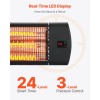 1500W Electric Infrared Heater with LED Screen & Remote Control