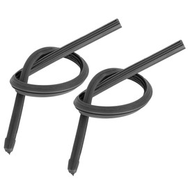 X AUTOHAUX 2pcs 450mm 18inch 8x10mm 3 Section Rubber Car Wiper Blade Refills