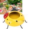 5.4cm Diameter Flower Pot Decor Ladybug Shaped Smoothing Surfaces Iron