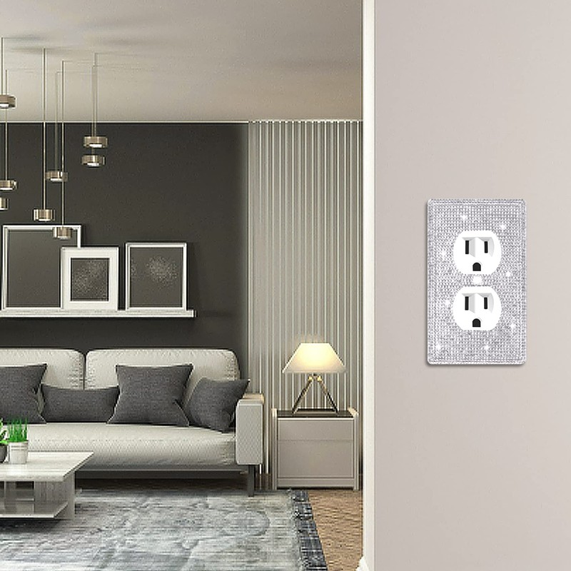 Dengduoduo Wall Plates Light Switch Cover Decorative Outlet Covers, Shiny
