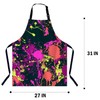 BGBDEIA Splatter Paint Pattern Apron Adjustable Neck Bib Apron for