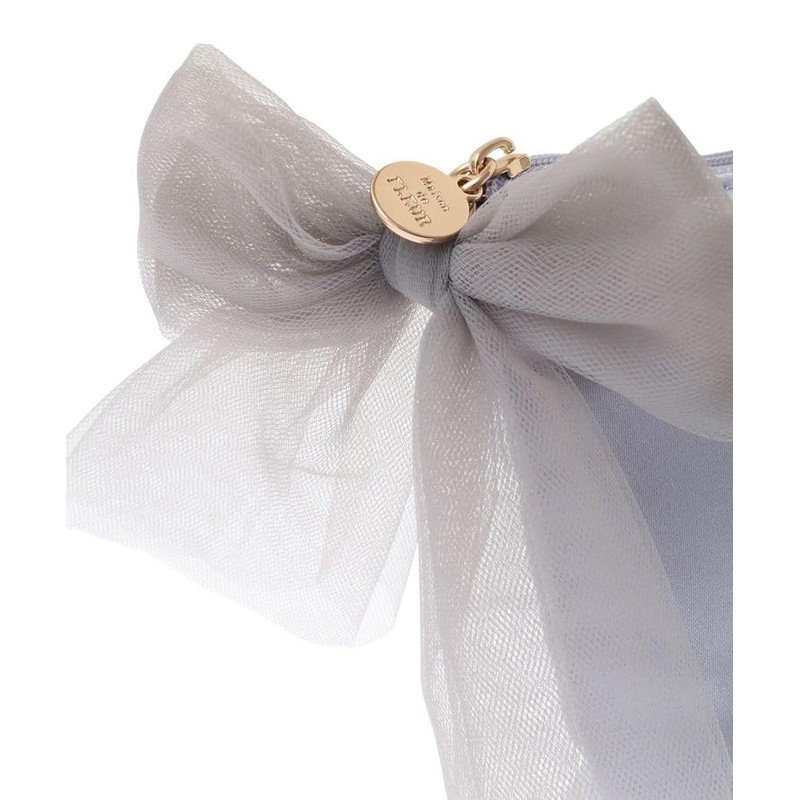 Maison de Fleur Women's EC Limited Rhinestone Pouch, Gray Blue,