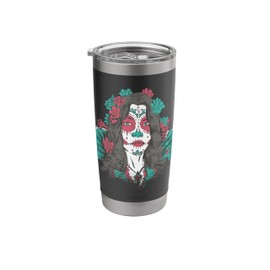 Mexican Holiday Face Catrina Stainless Steel Insulated Tumbler