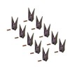 10- Bobcat Stye Mini Excavator/Skid Bucket Teeth w/Pins - 7107321,