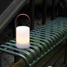 YEAMAR Portable Cordless Lantern Table Lamp LED Battery Operated Table Lamp Kids Bedroom Outdoor Night Lamp Lantern for Home Bedroom Camping Indoor/Outdoor Light UltraBright LED (White&Brown)