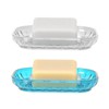 Self-Draining Soap Dish, Pack of 2 Soap Dish Sink, Plastic