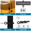 Muzata 5 Pack 1/4" x 3" Black Eye Bolts with