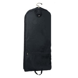 GoodHopeBags Travelwell Front Pocket Side Zip Leather wrap 48" Garment Cover Black