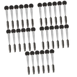 Ipetboom 5sets Professional Makeup Brush Set Eyebrow Mascara Sponge Applicator Women's Makeup Tools Dual Head Sponge Brush Valentine's Day 6pcs*5