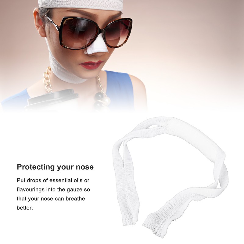 10pcs Nasal Bandage Dressing Holder Stretchy High Absorption Capacity Soft