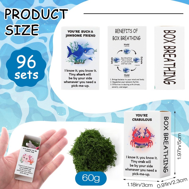 Halloscume 96 Sets Employee Appreciation Gift Box Bulk Mini Resin