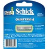 Schick Quattro 4 4 Blade Replacement Blades (8 Pieces)
