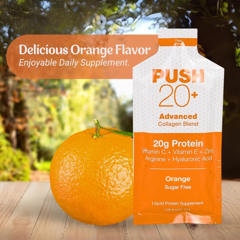 Liquacel PUSH20+ Liquid Collagen Protein Shot – 20g Pack of